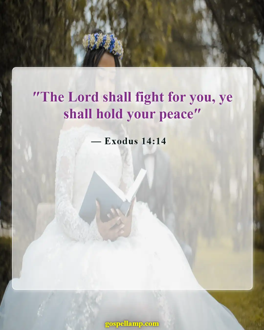 Exodus 14:14 :- God fights for you in tough times