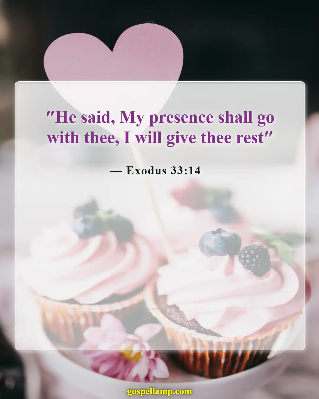 Bible Verses About Sleeping Well (Exodus 33:14)