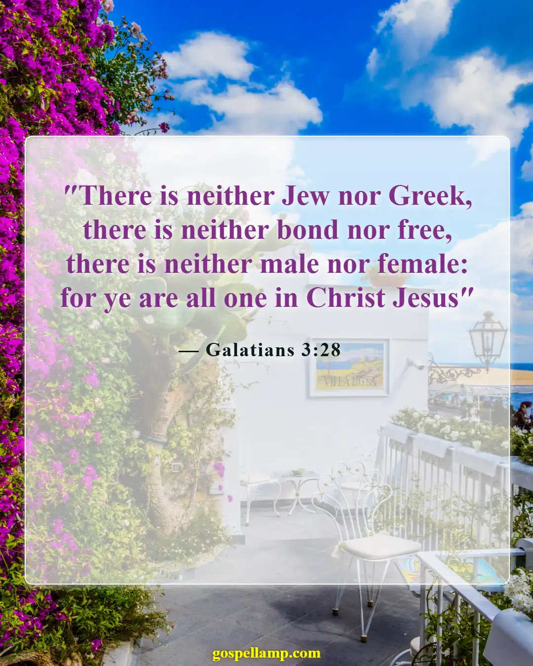 Bible Verses About Division (Galatians 3:28)