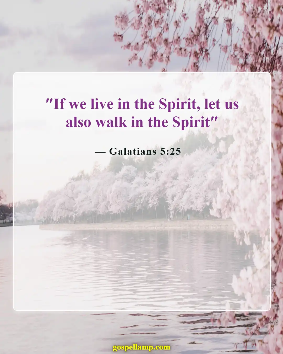 Galatians 5:25 :- Living by the Spirit, seeking God's presence