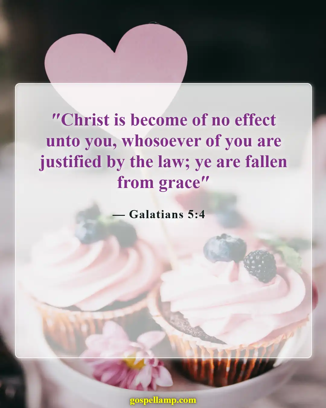 Galatians 5:4 :- Falling from grace through legalistic belief