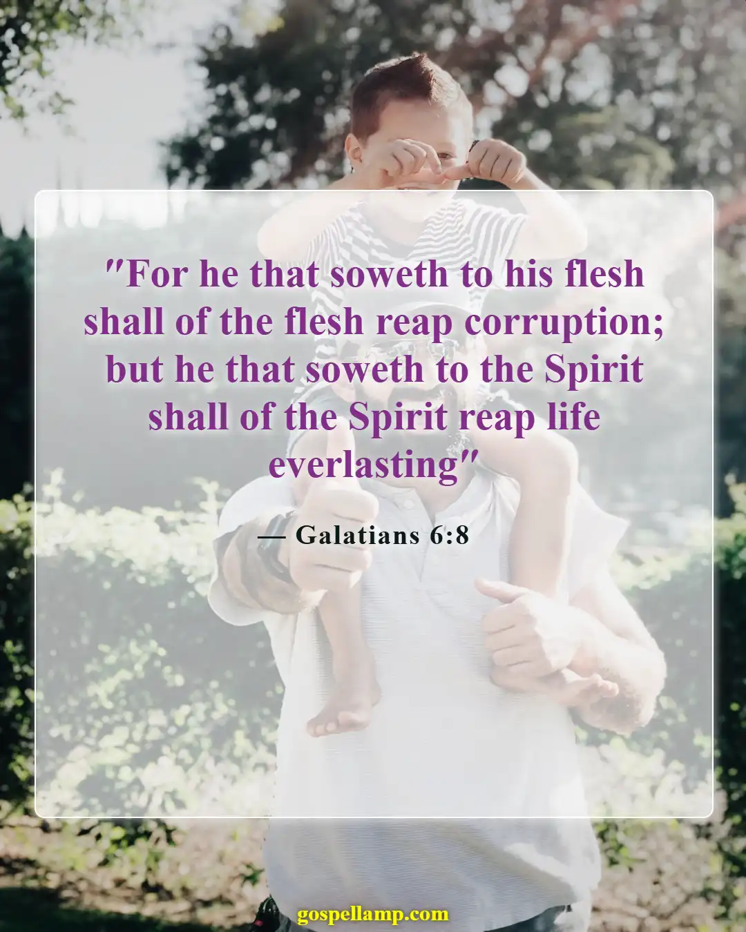 Bible Verses About Karma (Galatians 6:8)