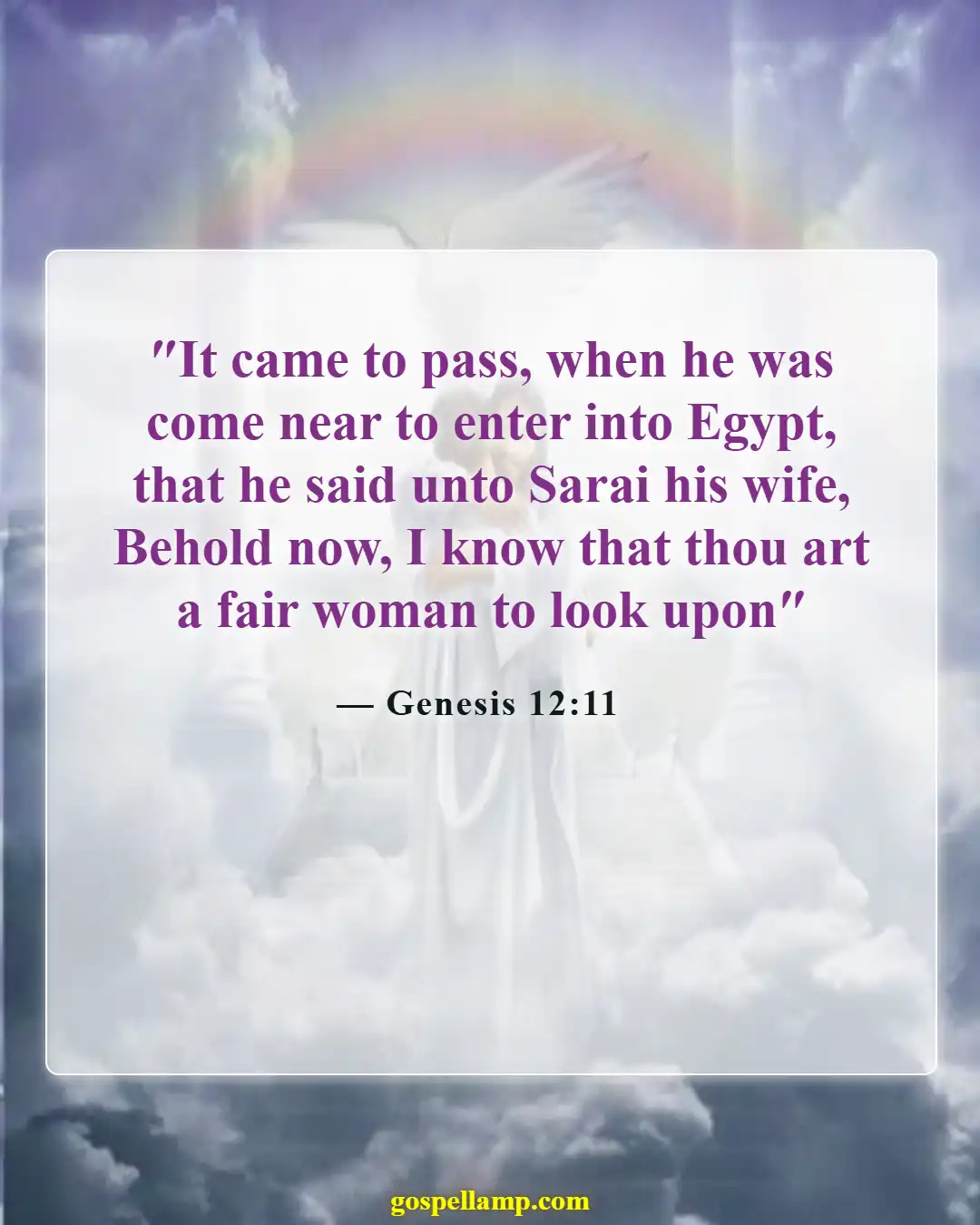Bible Verses About Beauty Of Woman (Genesis 12:11)