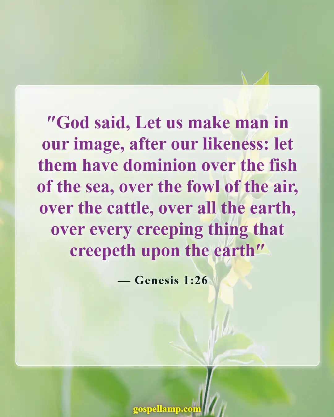 Bible Verses About Farming (Genesis 1:26)