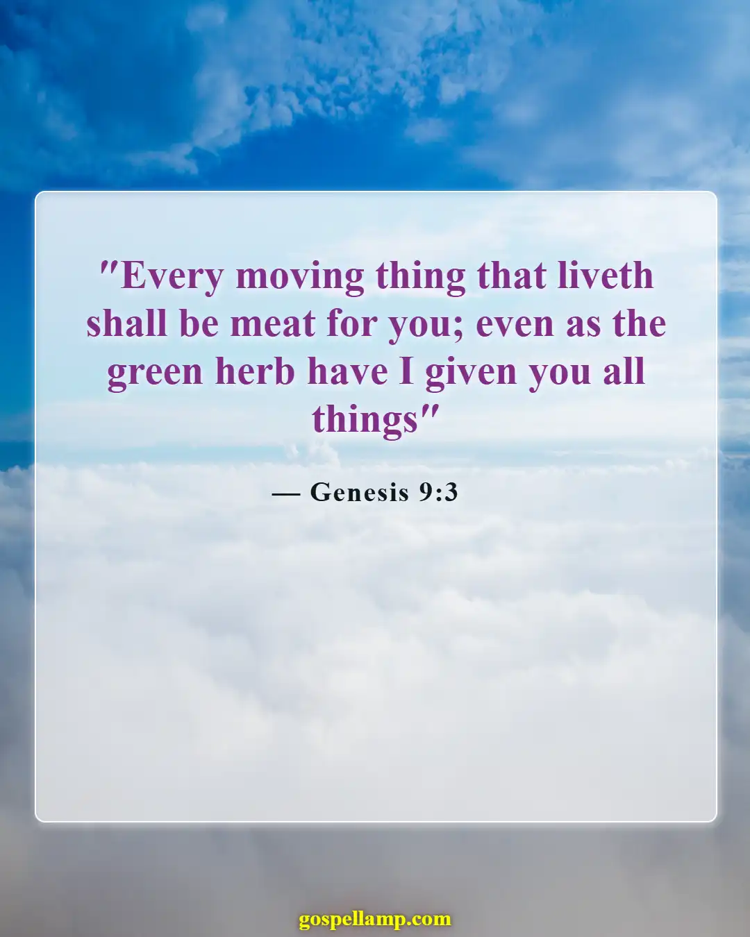 Bible Verses About Weed (Genesis 9:3)