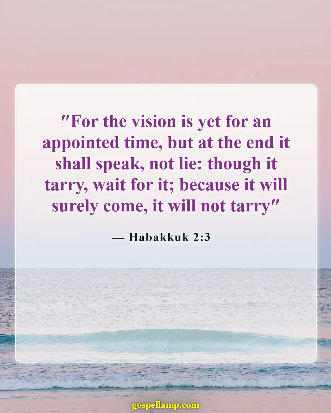 Bible Verses About Waiting For Answered Prayer (Habakkuk 2:3)
