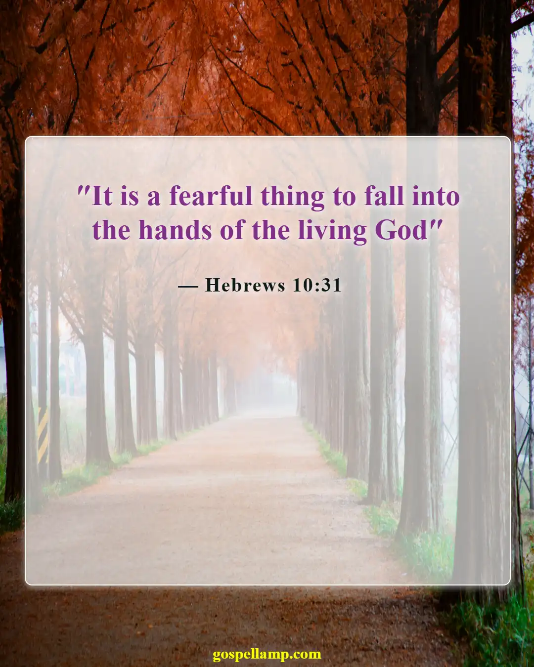 Bible Verses About How Bad Hell Is (Hebrews 10:31)