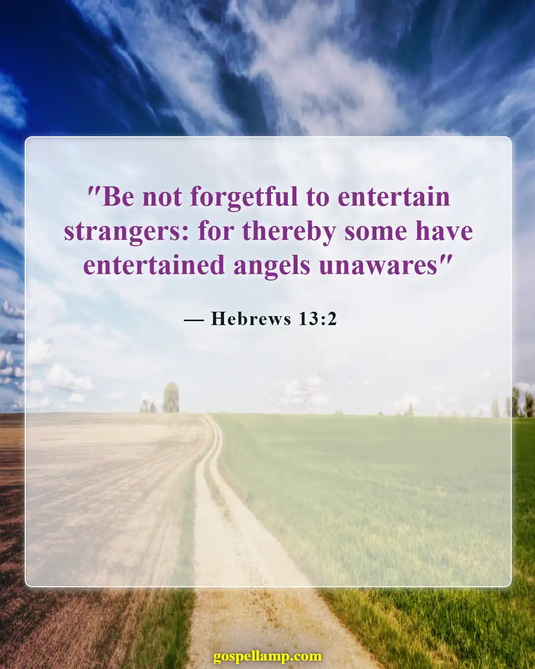 Bible Verses About Cultural Diversity (Hebrews 13:2)