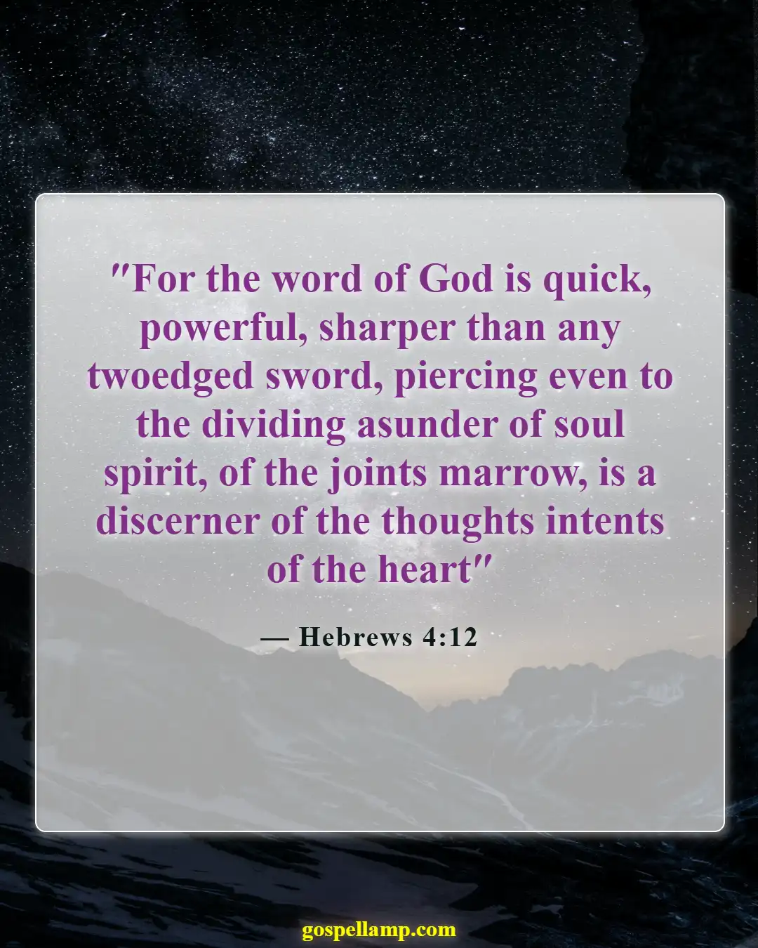 Bible Verses About Waiting For God (Hebrews 4:12)