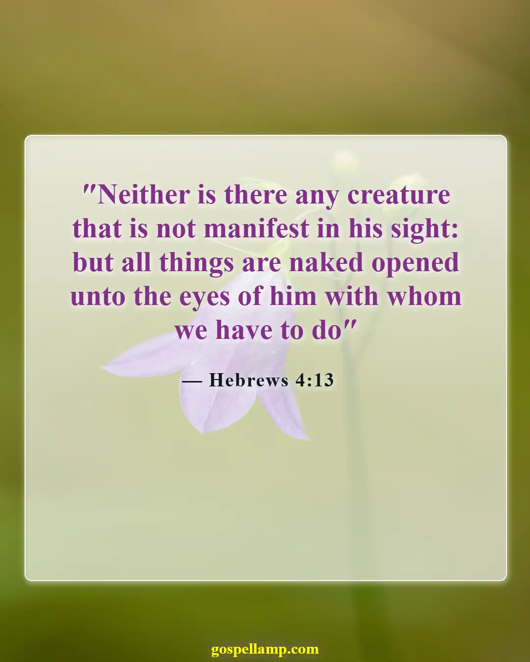Bible Verses About Gifts And Talents (Hebrews 4:13)