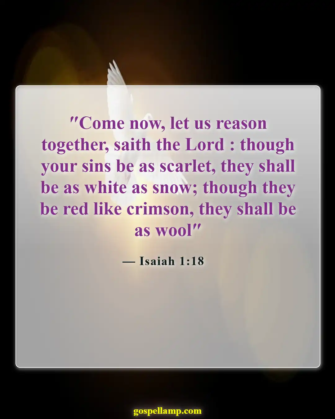 Isaiah 1:18 :- Invitation to reason and embrace forgiveness