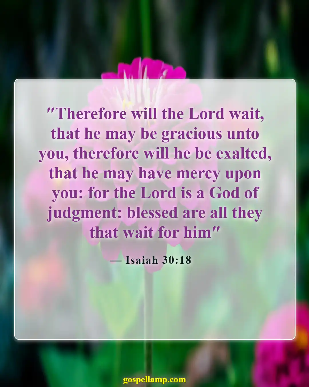Isaiah 30:18 :- Hope and mercy for the weary souls