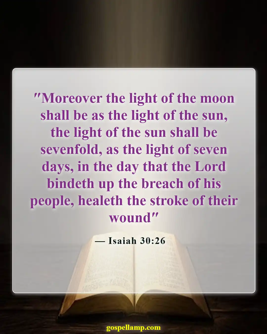 Bible Verses About Sun (Isaiah 30:26)