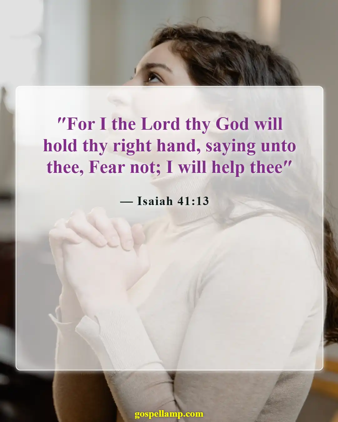 Bible Verses About Life Struggles (Isaiah 41:13)