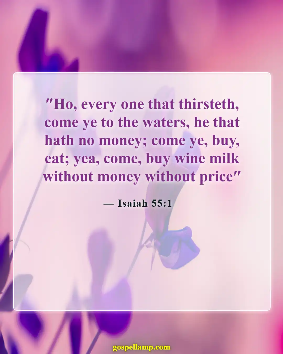Bible Verses About Pursuing God (Isaiah 55:1)