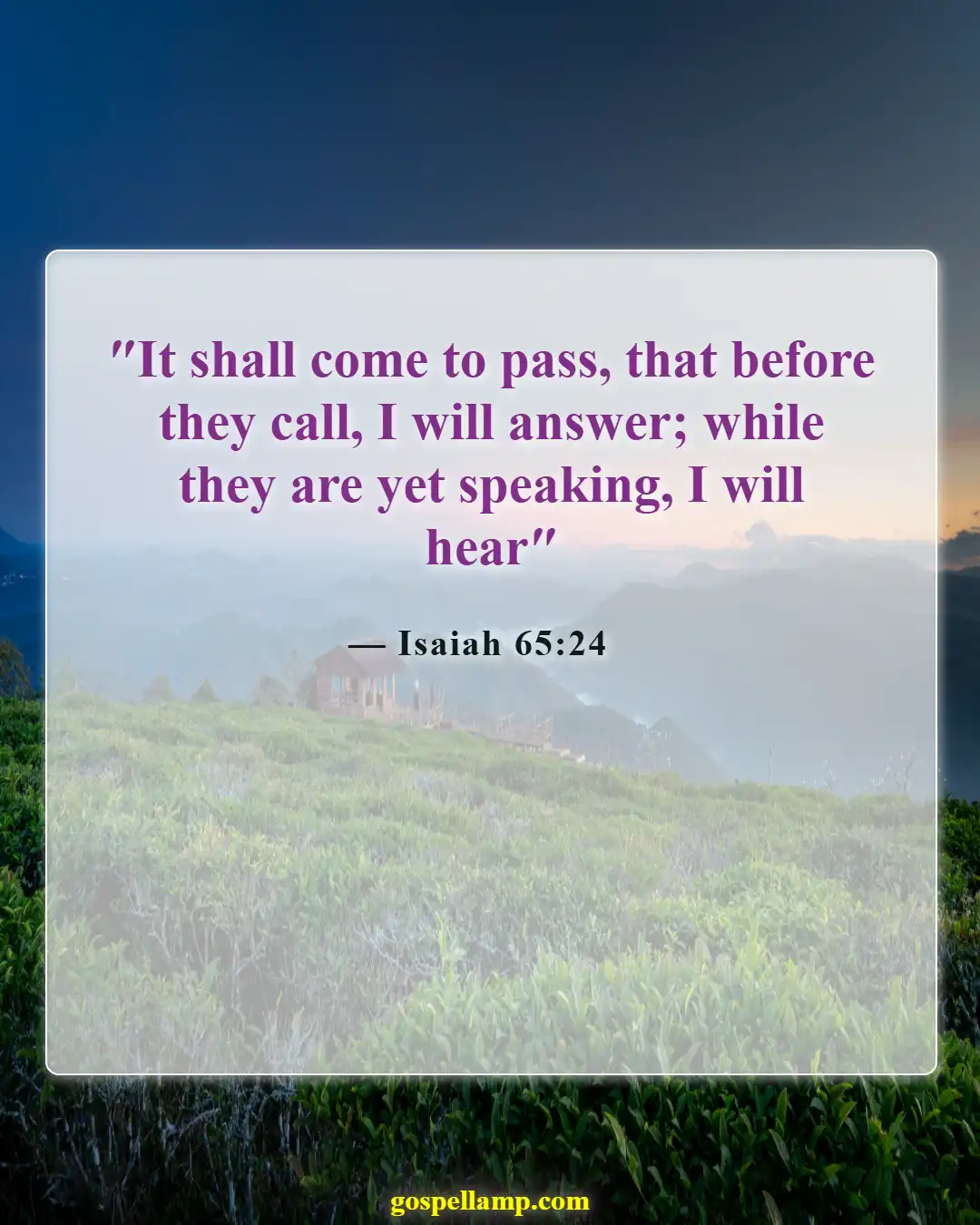 Bible Verses About Listening To Others (Isaiah 65:24)
