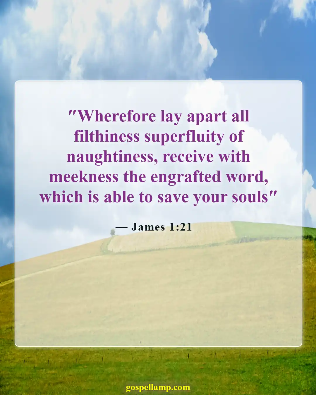Bible Verses About Be Angry But Do Not Sin (James 1:21)