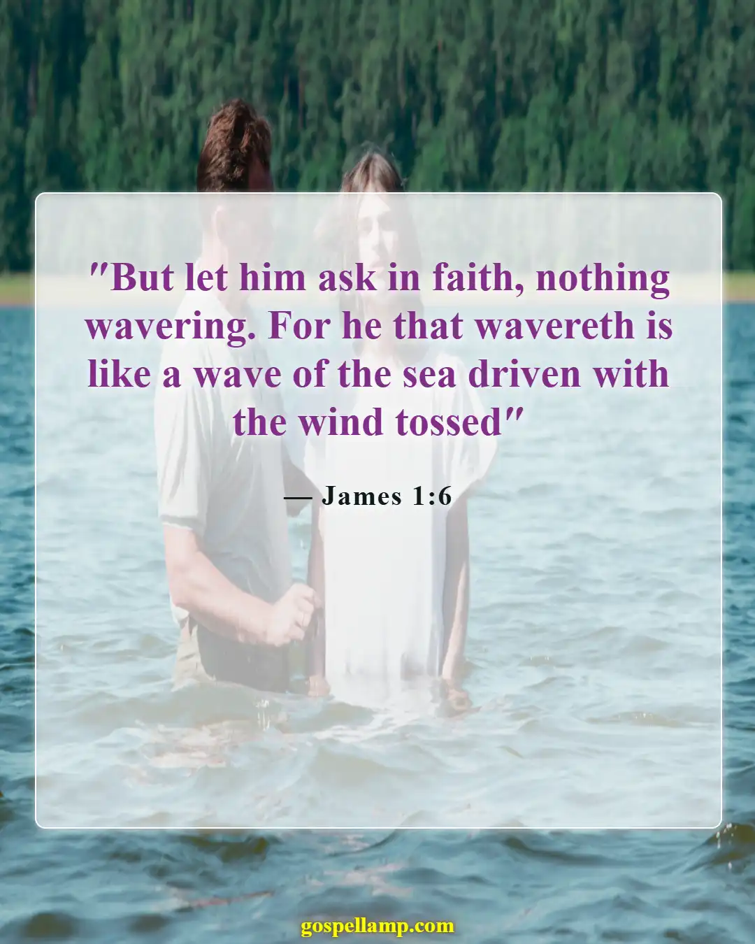 James 1:6 :- Faith unlocks God's limitless possibilities for you