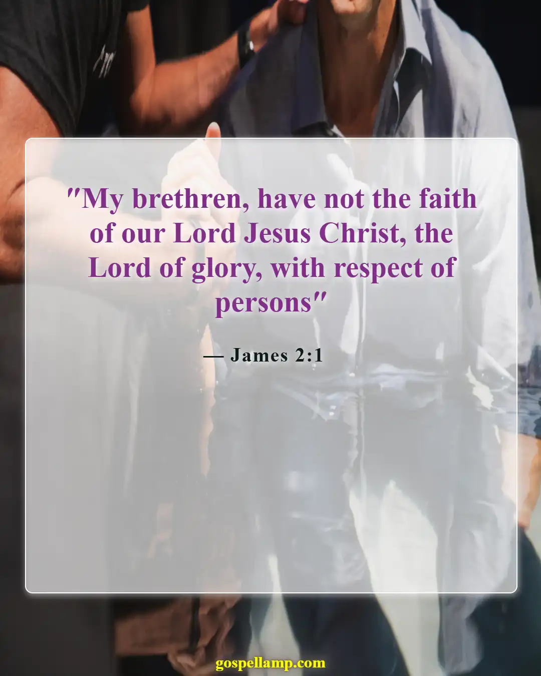 Bible Verses About Cultural Diversity (James 2:1)
