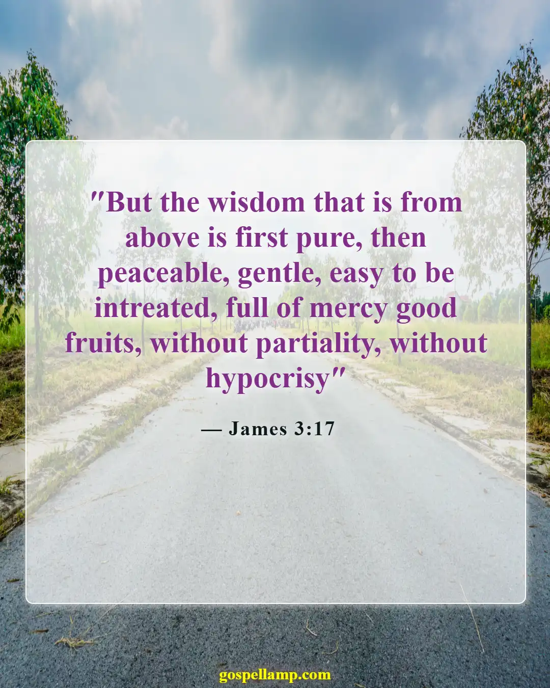 Bible Verses About Family Conflict (James 3:17)