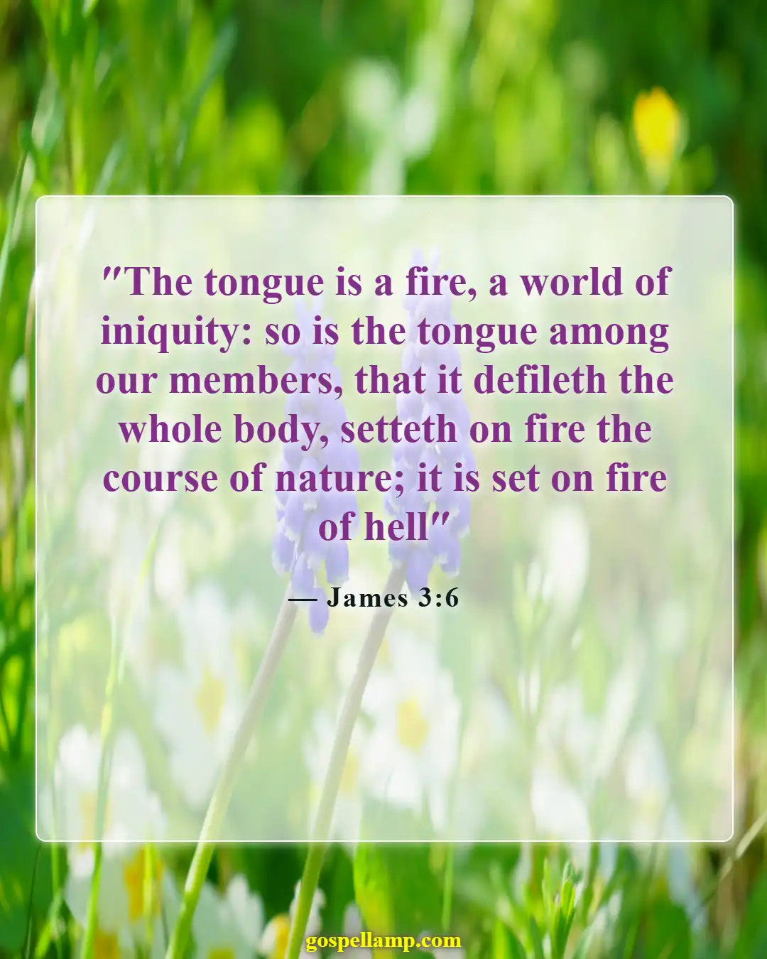 Bible Verses About Eternal Life In Hell (James 3:6)