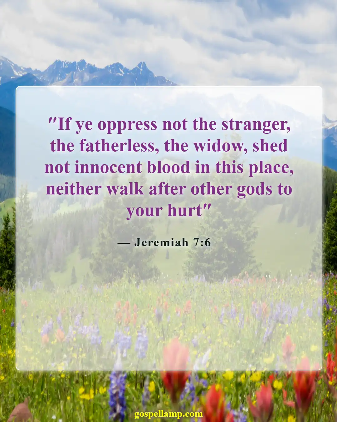 Bible Verses About Murdering The Innocent (Jeremiah 7:6)