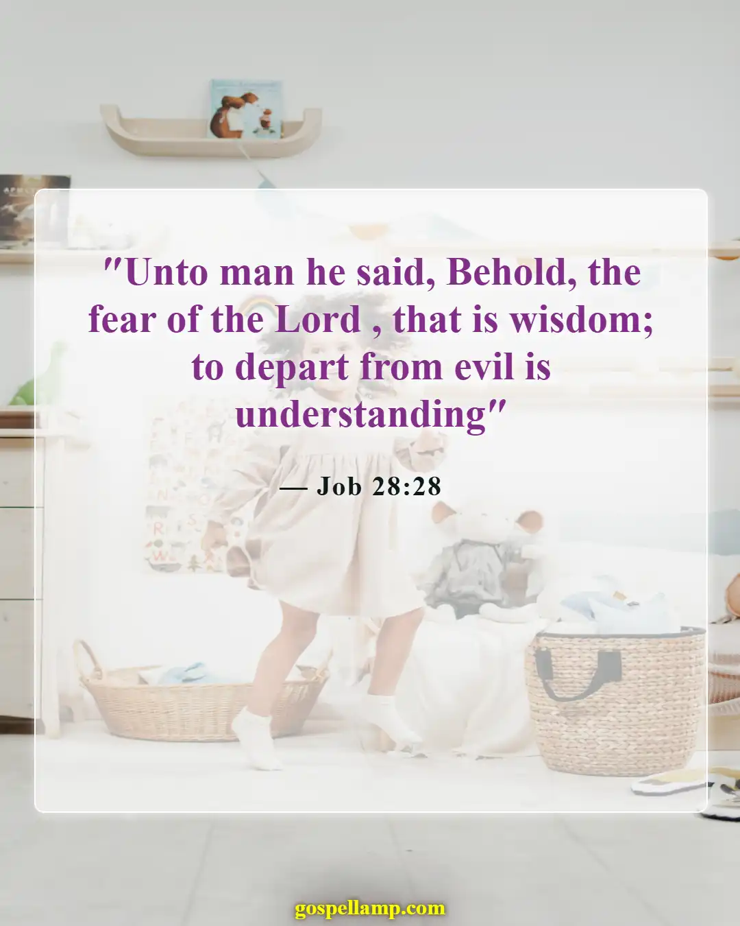 Bible Verses About Stupidity (Job 28:28)
