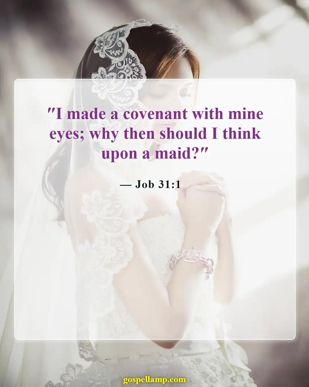 Bible Verses About Exposing Your Body (Job 31:1)