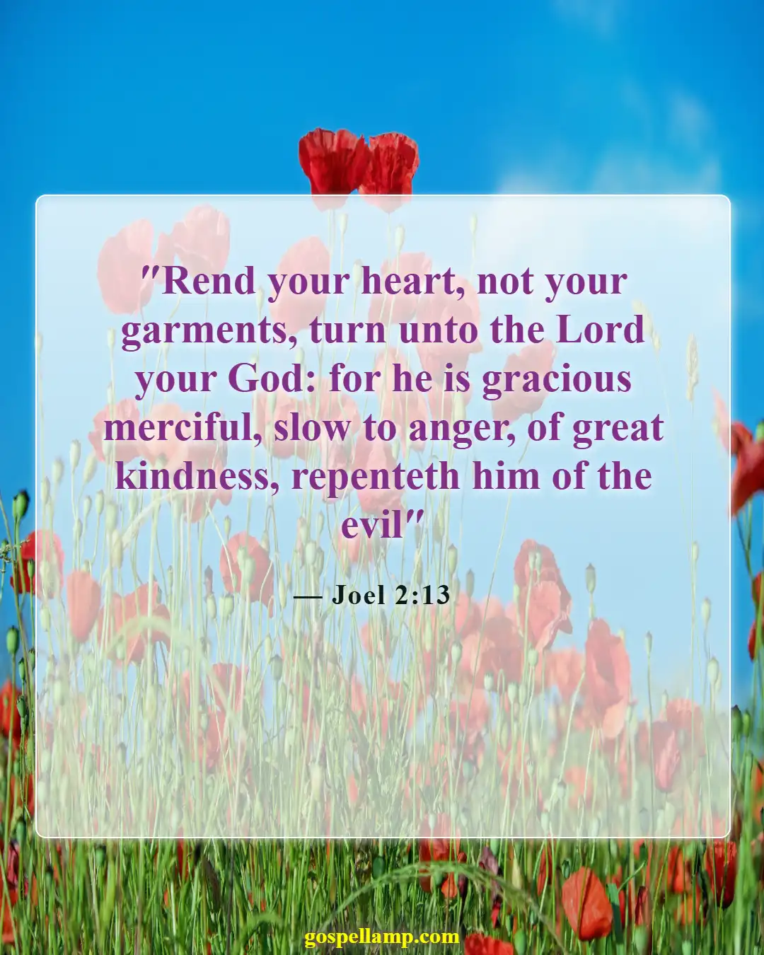 Bible Verses About God Forgiving Adultery (Joel 2:13)