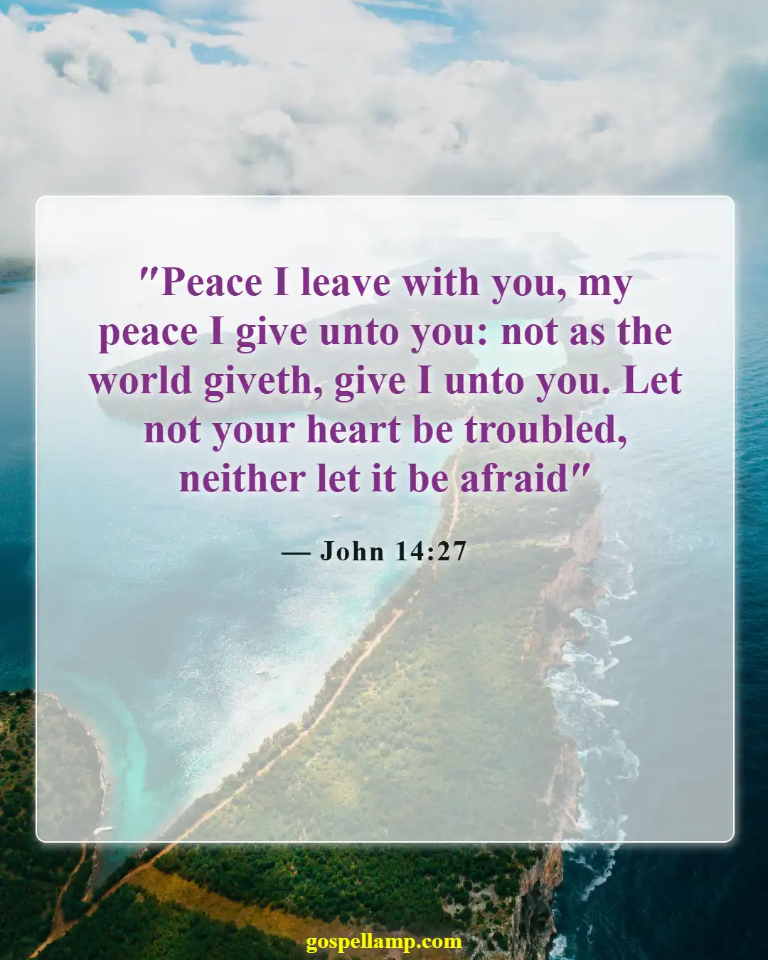 John 14:27 :- Peace that guards your home and heart