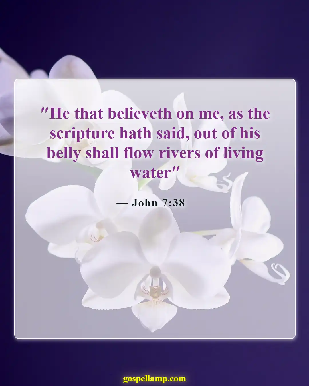 Bible Verses About Spiritual Energy (John 7:38)