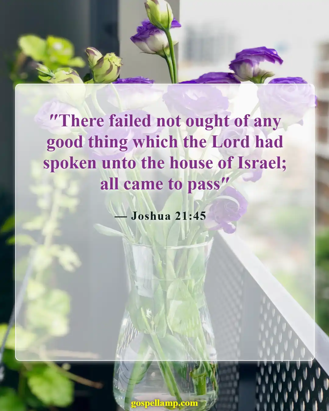 Bible Verses About Excitement (Joshua 21:45)