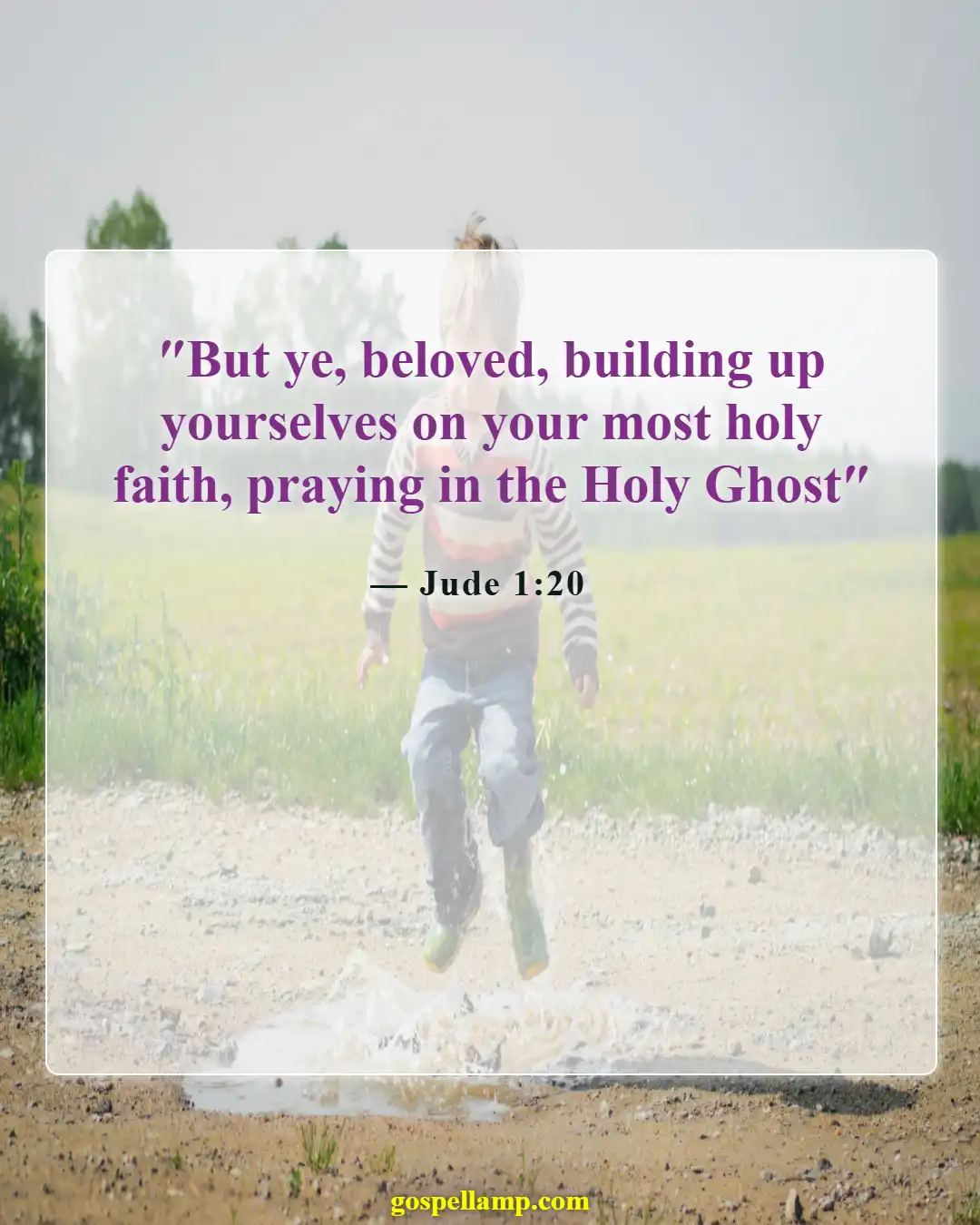 Bible Verses About Fighting Spiritual Warfare (Jude 1:20)