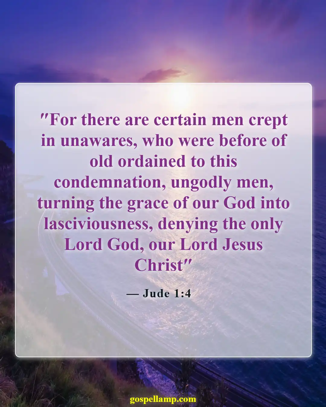 Bible Verses About Devil In Disguise (Jude 1:4)