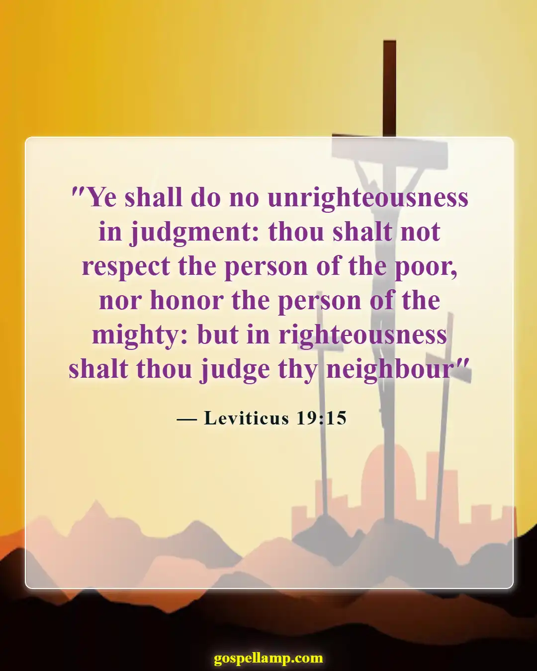 Bible Verses About Murdering The Innocent (Leviticus 19:15)