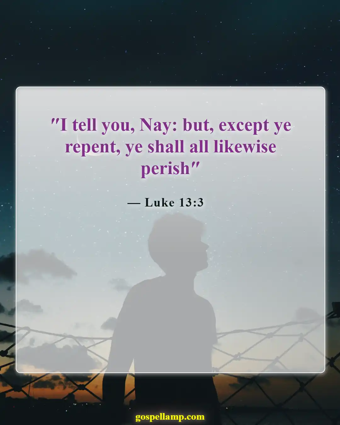 Bible Verses About Sin And Hell (Luke 13:3)