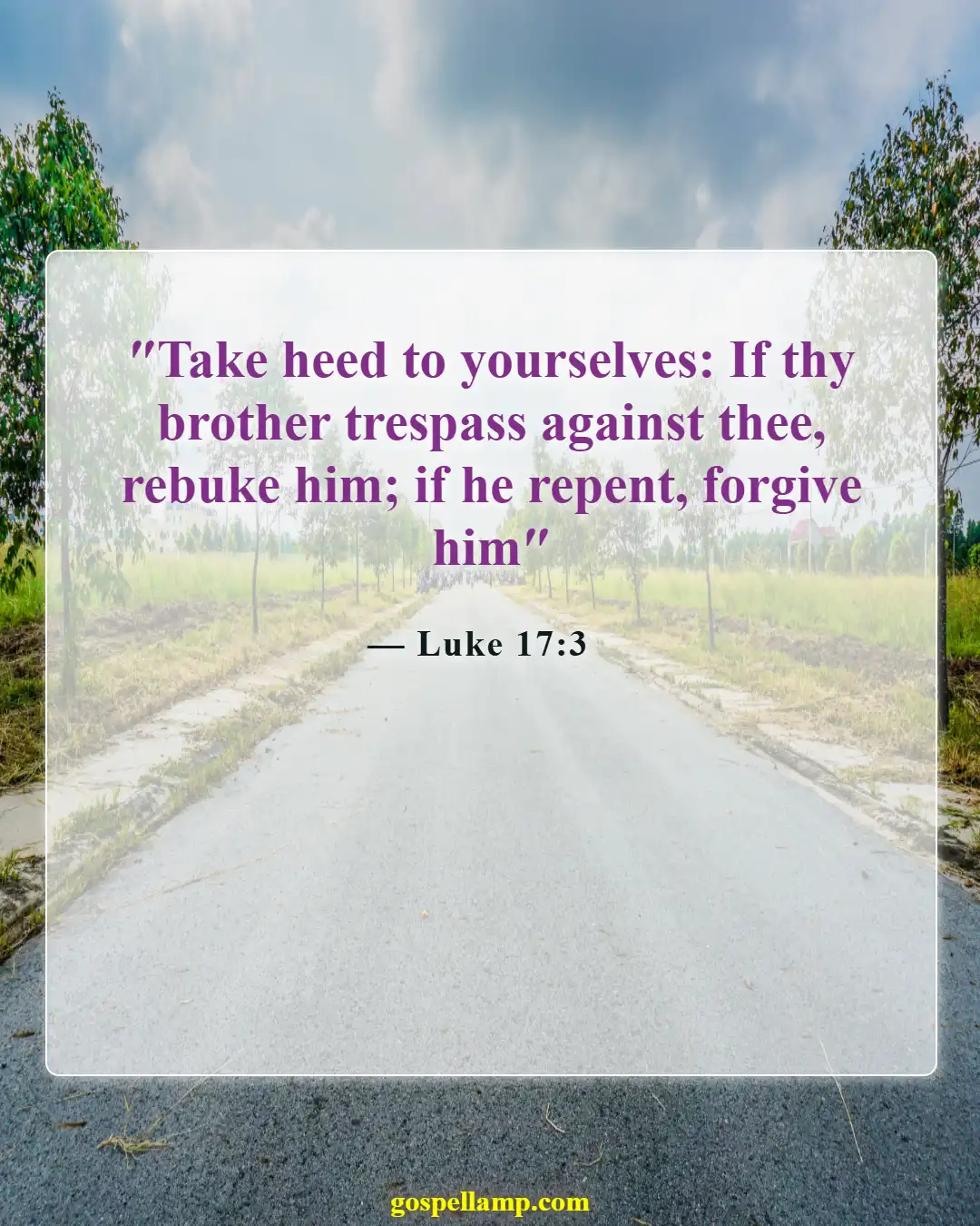Bible Verses About Family Conflict (Luke 17:3)