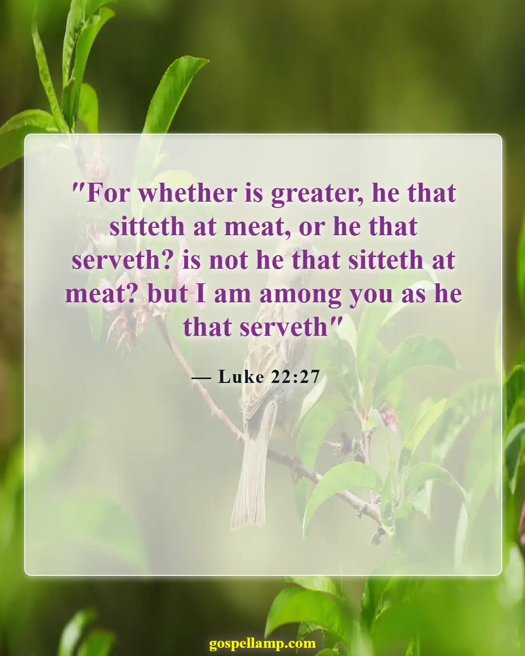 Bible Verses About Satan's Pride (Luke 22:27)