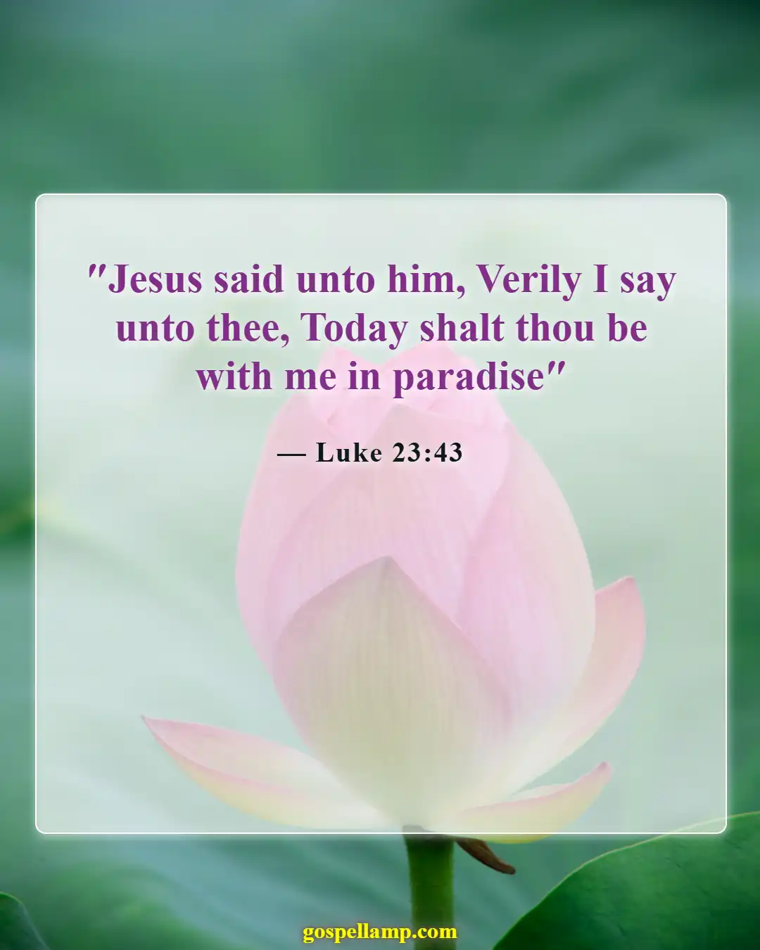 Bible Verses About Heaven And Hell (Luke 23:43)