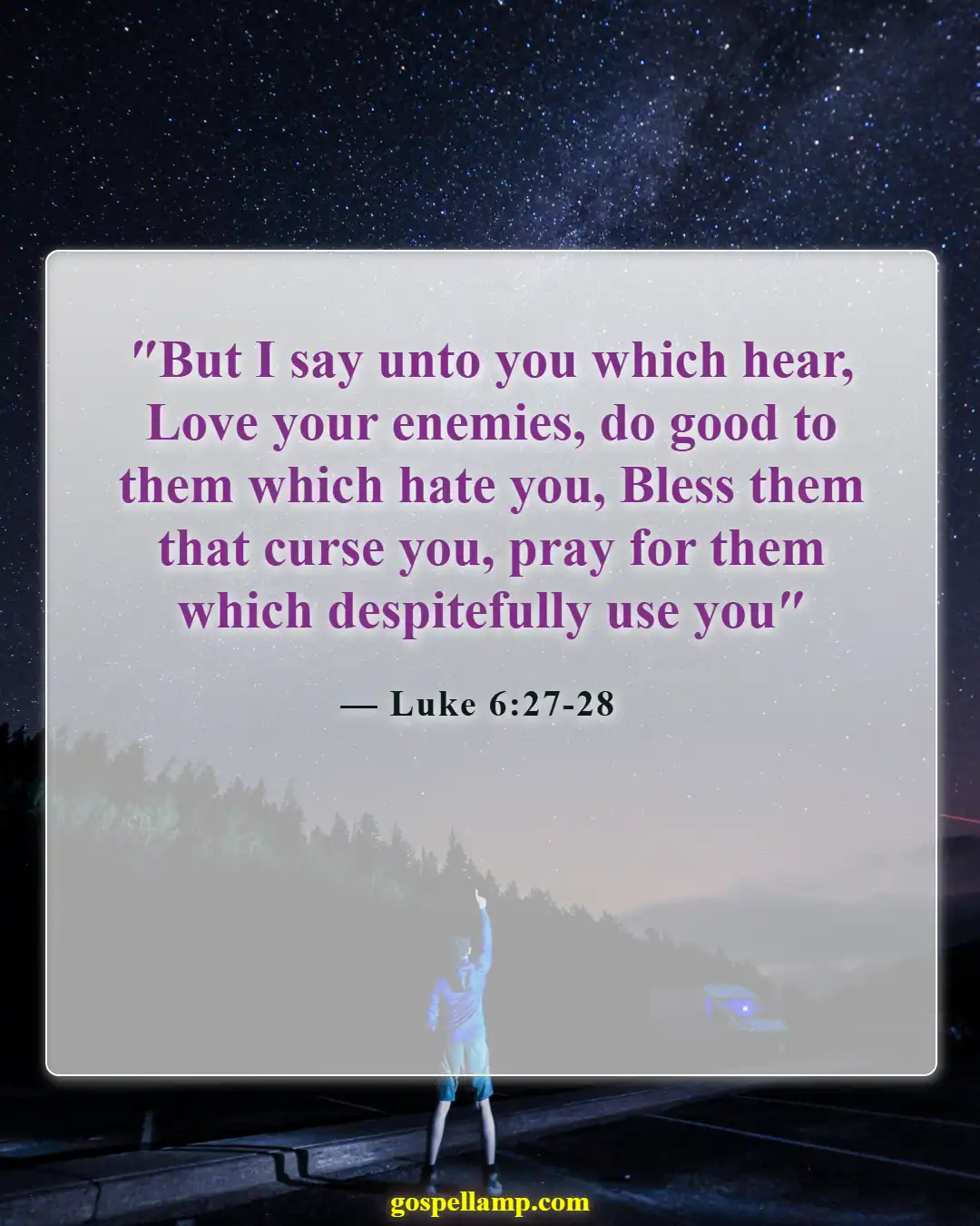 Bible Verses About Falling In Love With The Wrong Person (Luke 6:27-28)
