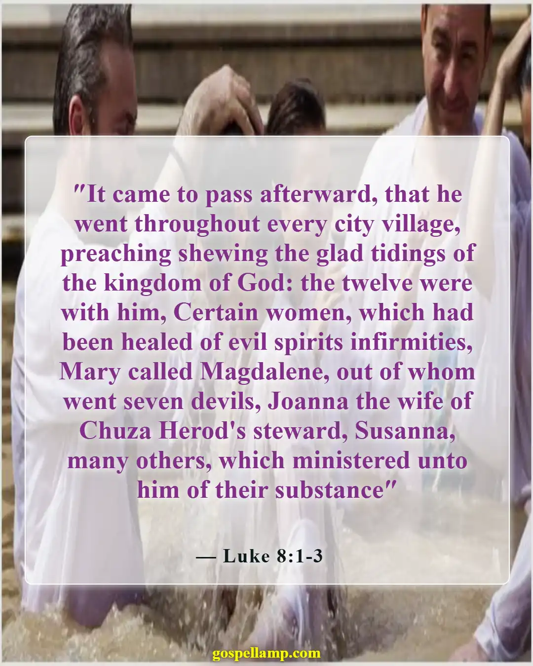 Bible Verses About Value Of A Woman (Luke 8:1-3)