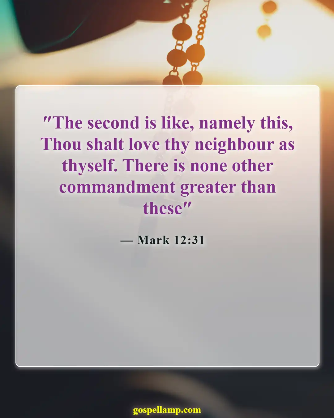 Bible Verses About Putting Others First (Mark 12:31)