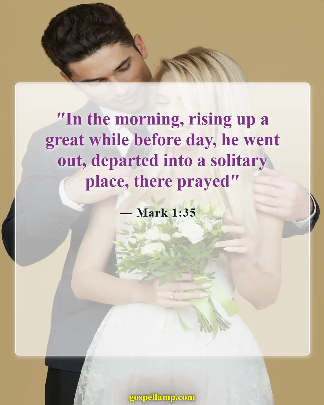 Mark 1:35 :- Morning solitude for prayer and connection