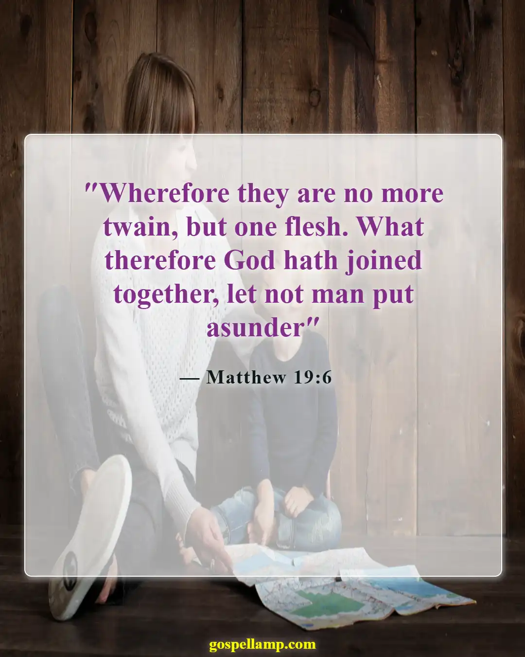 Bible Verses About God Forgiving Adultery (Matthew 19:6)