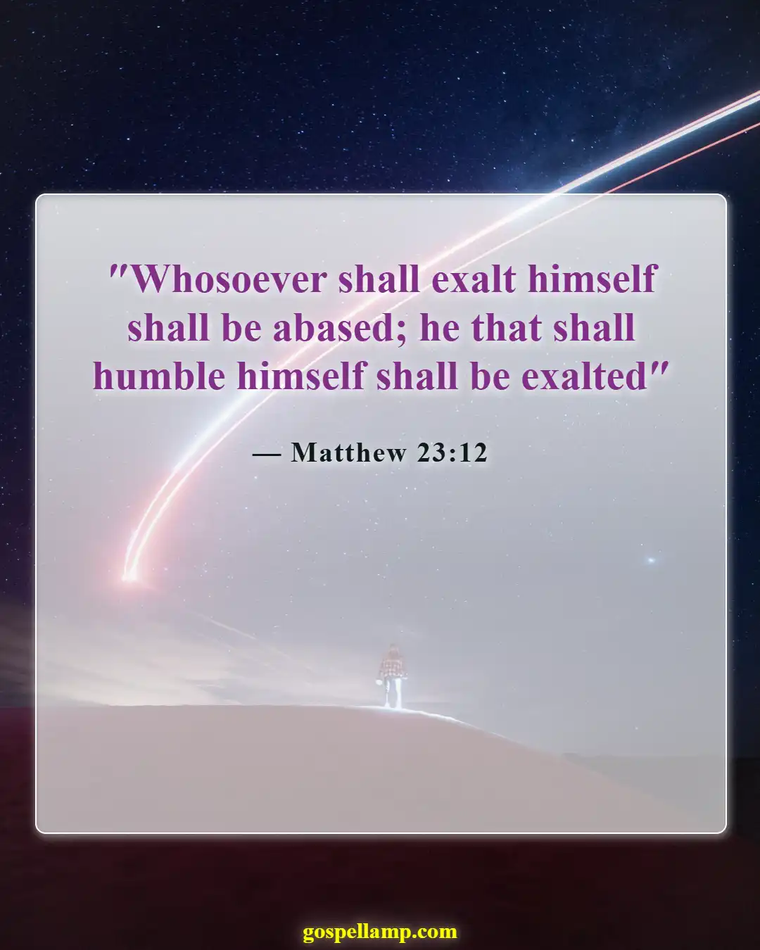 Bible Verses About Apologizing To Someone (Matthew 23:12)