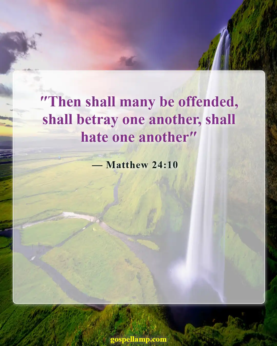 Bible Verses About Fall (Matthew 24:10)