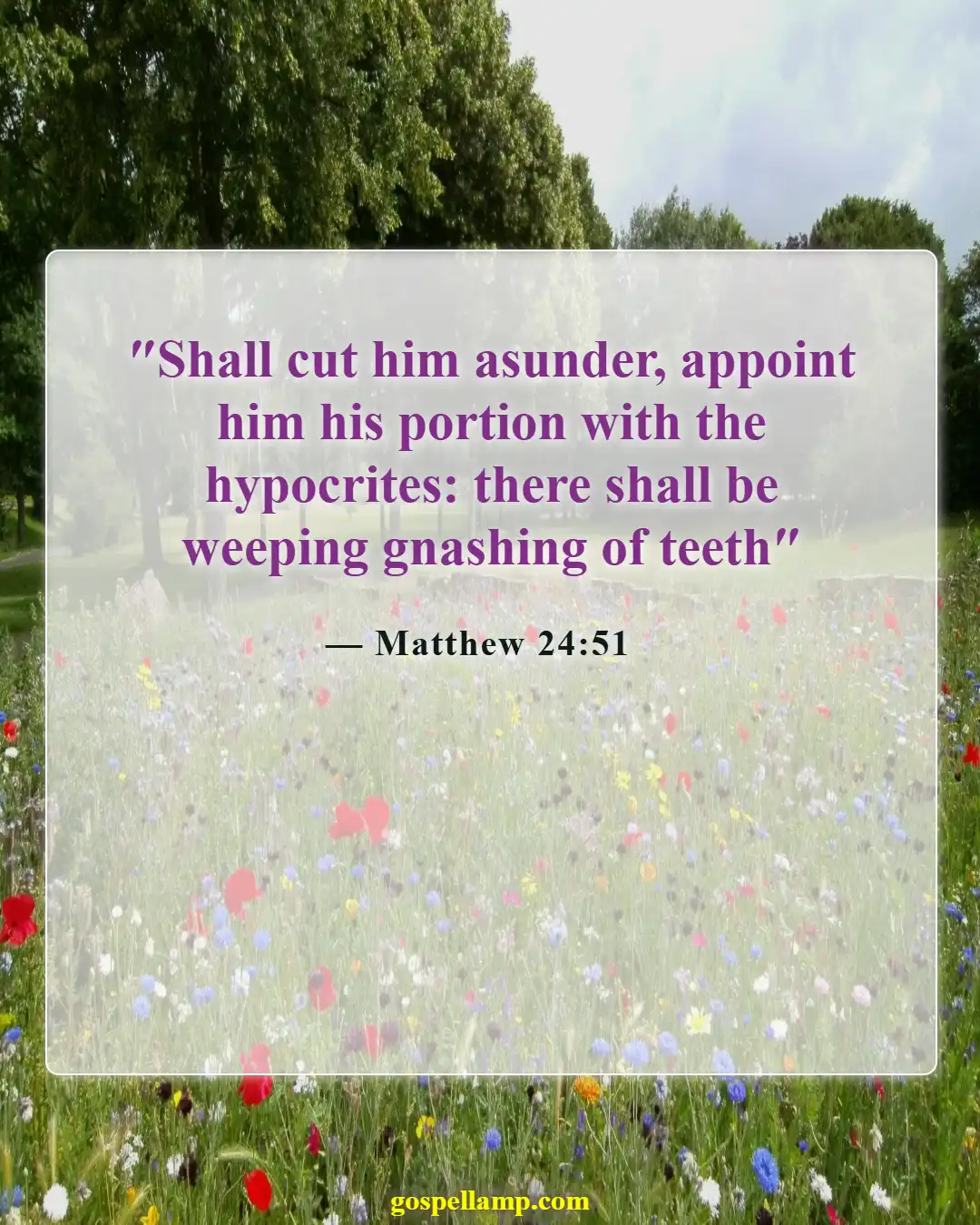 Matthew 24:51 :- Eternal punishment for unfaithful servants explained