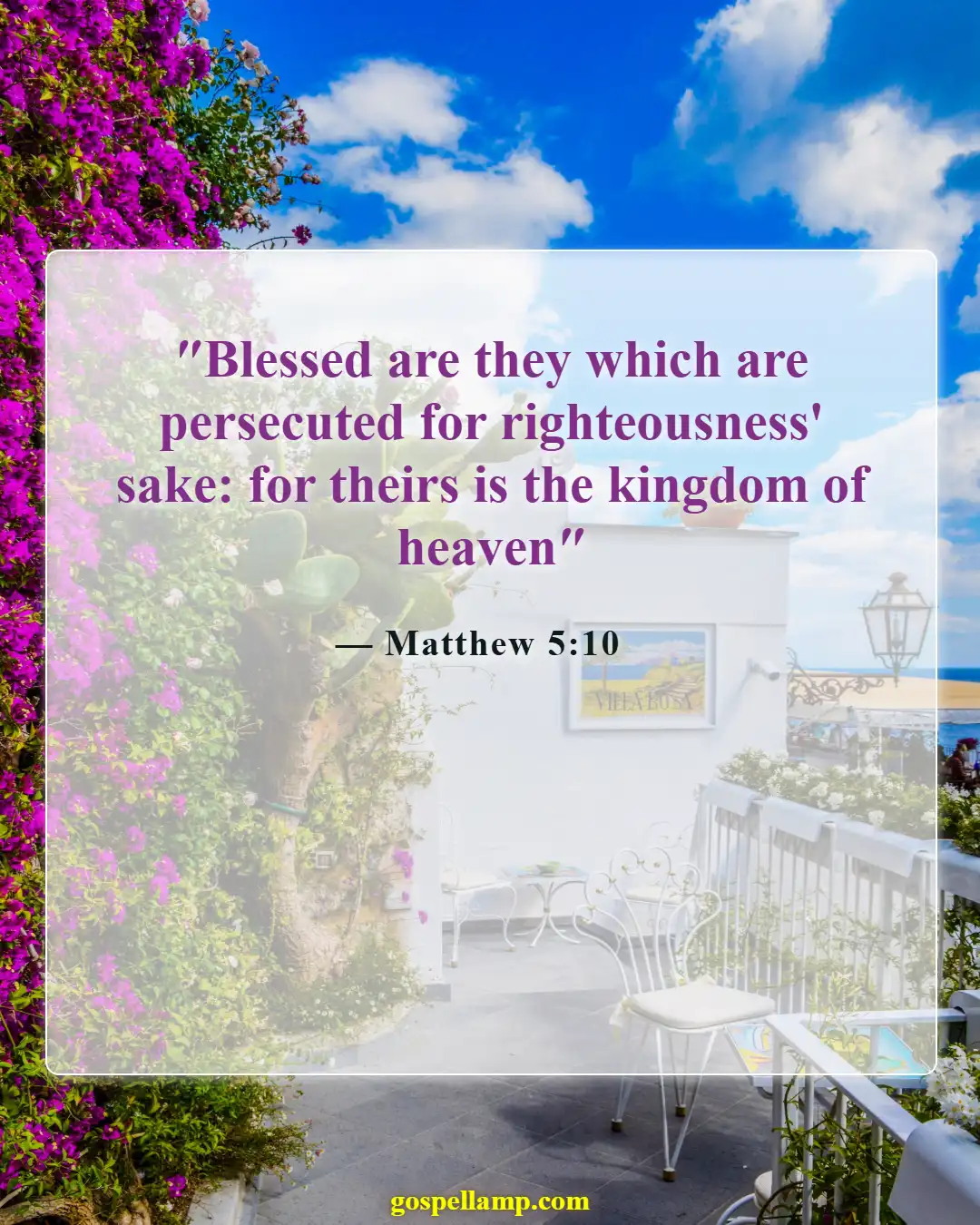 Bible Verses About Bless Those Who Persecute You (Matthew 5:10)