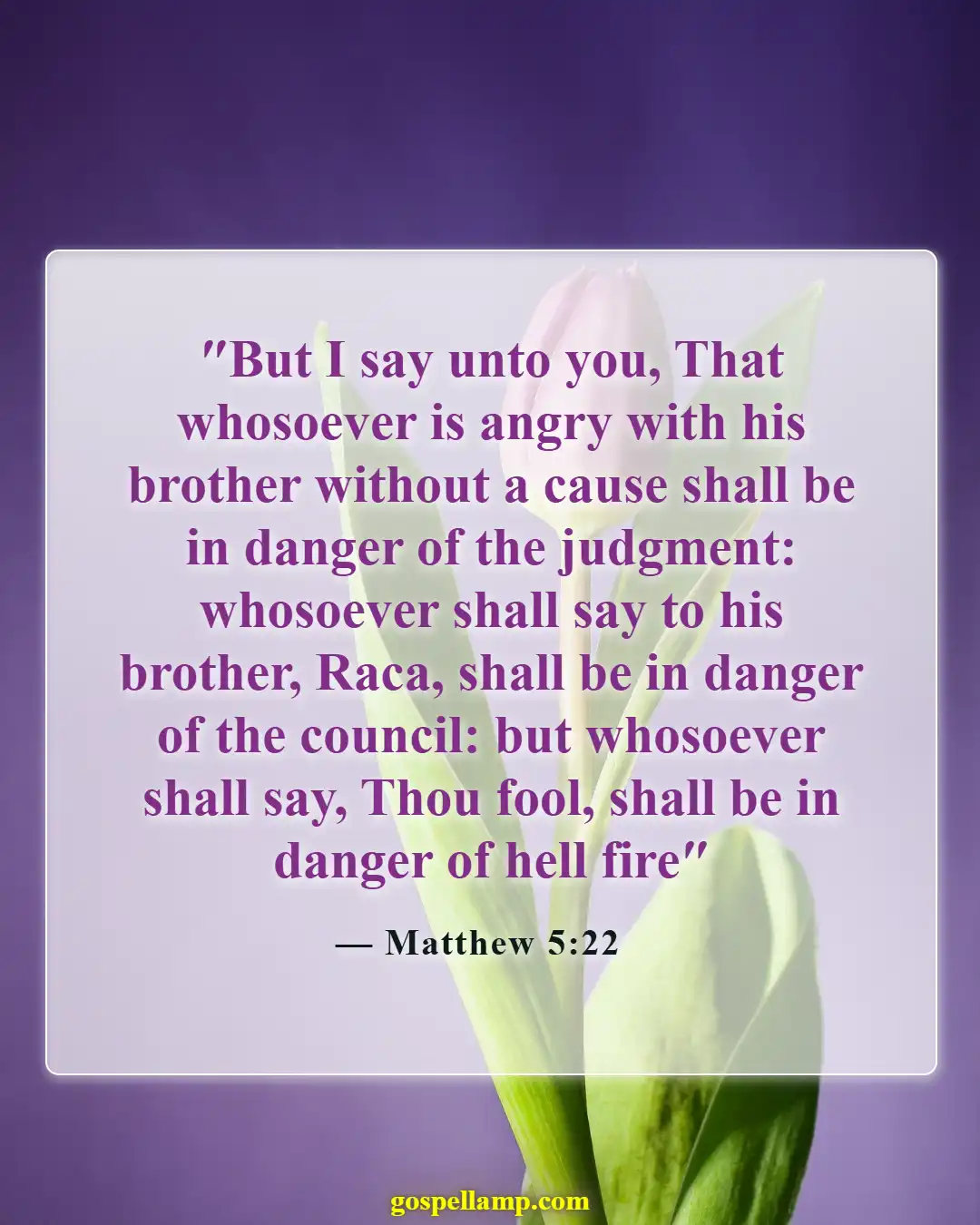 Bible Verses About Be Angry But Do Not Sin (Matthew 5:22)