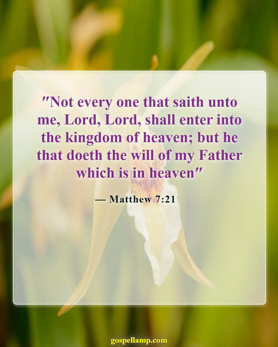 Bible Verses About God Saving Us From Hell (Matthew 7:21)